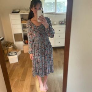 knox rose floral midi dress